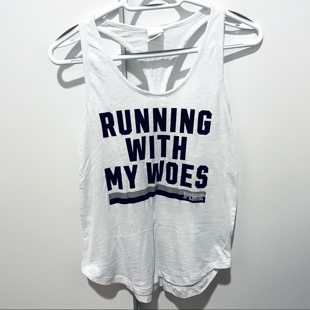 VSpink racer back tank top